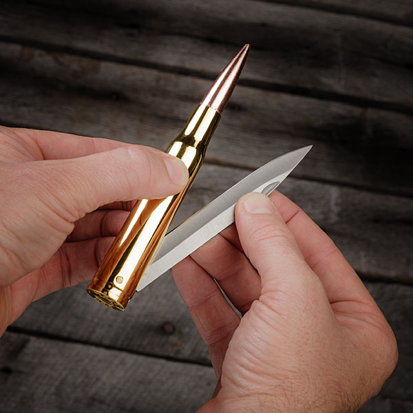 50 Caliber Bullet Folding Knife