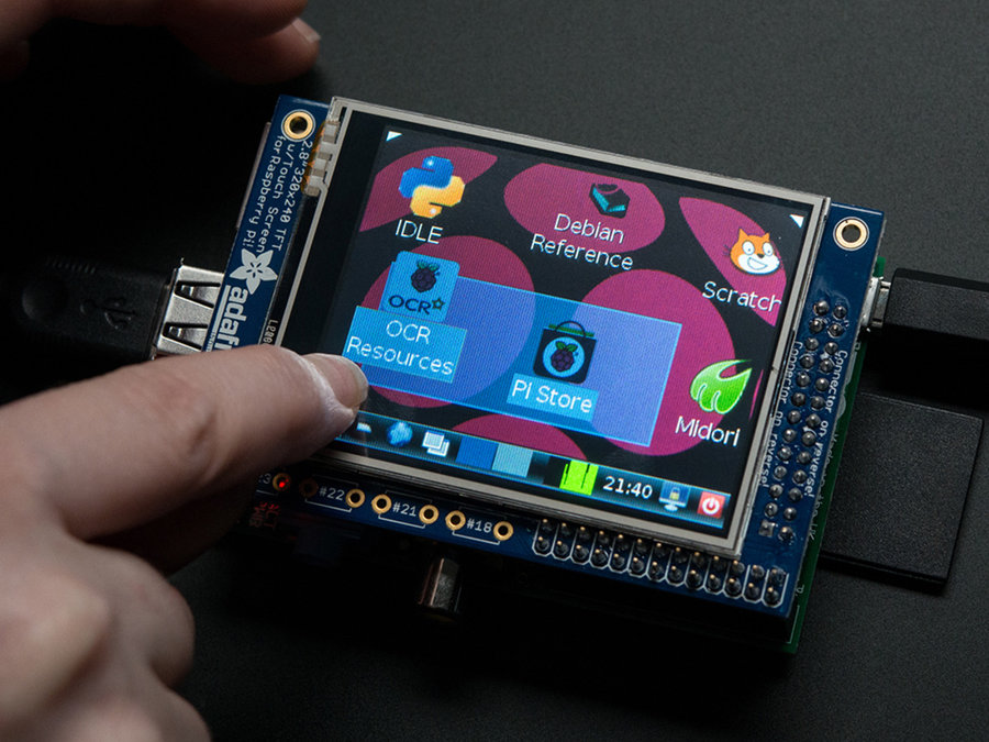 Raspberry pi touch screen