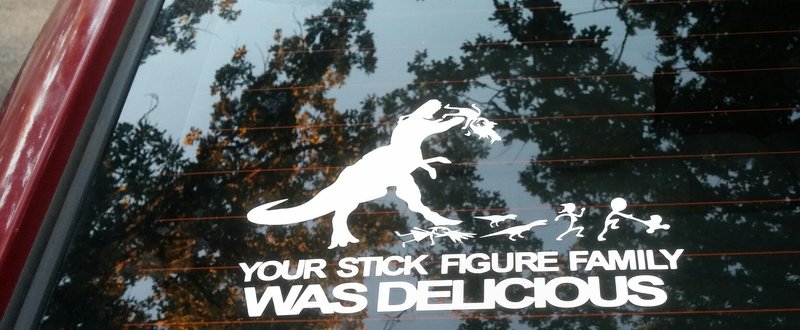 Your Stick Figure Family Was Delicious Sticker