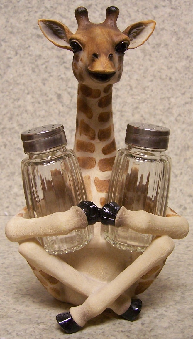 Giraffe Salt & Pepper Holder