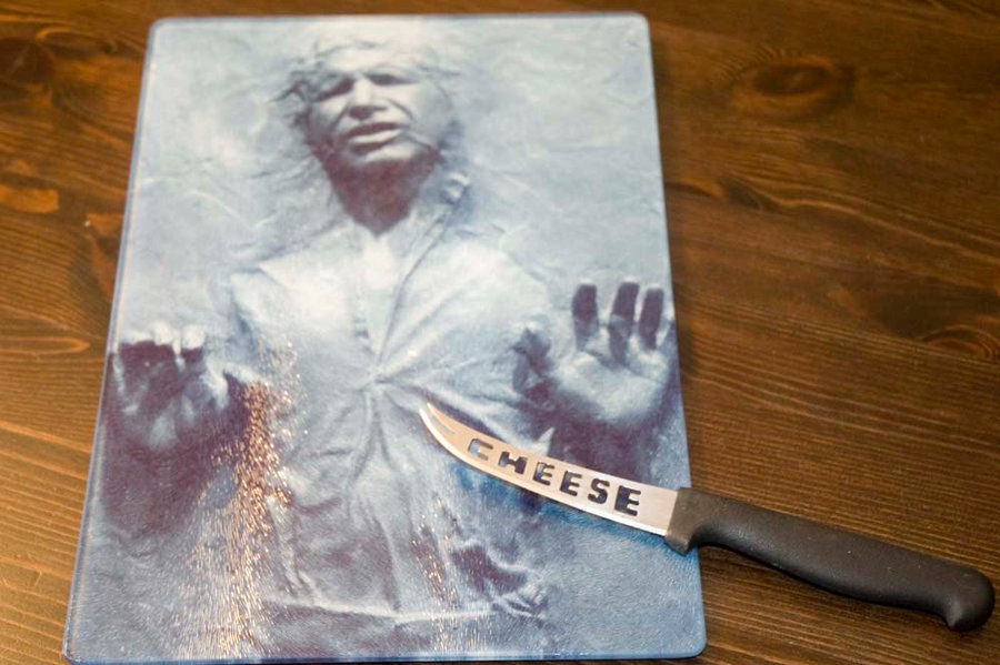 Han Solo Glass Cutting Board